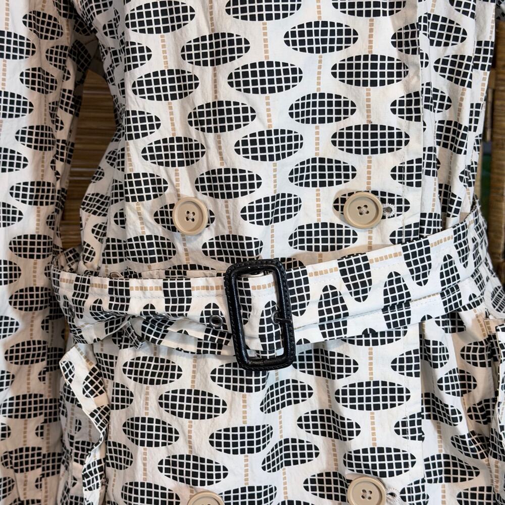 GAP Monochrome Geometric Trench Coat - Picture 11 of 15